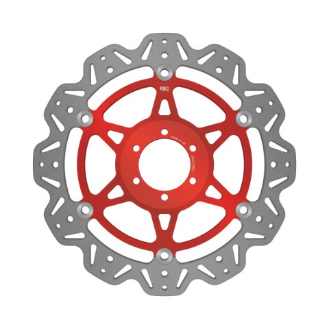 EBC 08-15 Aprilia Dorsoduro 750 ABS Front Left/Right Vee Floating Red Rotor