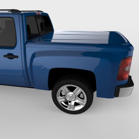 UnderCover 15-19 Chevy Silverado 1500 (19 Legacy) & 2500/3500HD 5.8ft Lux Bed Cover- Deep Ocean Blue