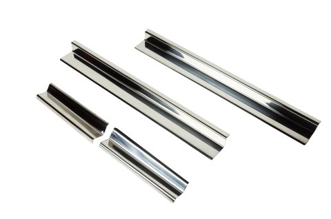 Kentrol 07-18 Jeep Wrangler JK Entry Guards 4 Pieces 4 Door - Polished Silver
