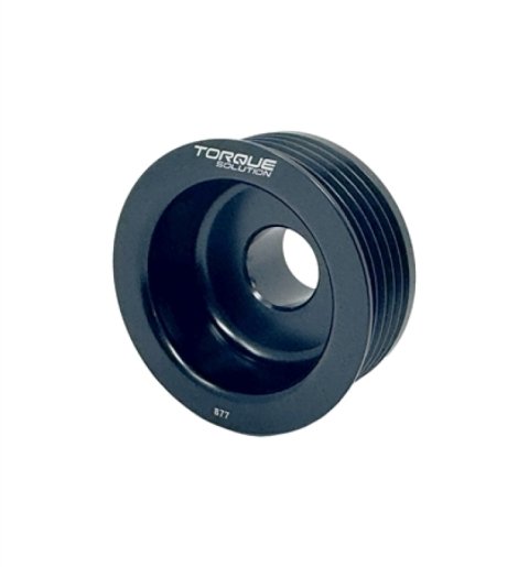 Torque Solution Lightweight Alternator Pulley (Black): Subaru EJ WRX 02-05 / STI 04-06