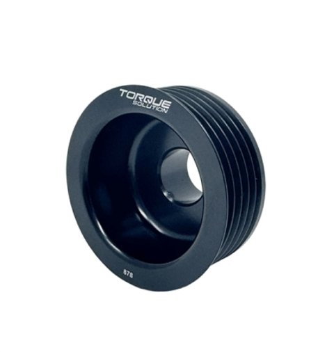 Torque Solution Lightweight Alternator Pulley (Black): Subaru EJ WRX 06-14 / STI 07-21