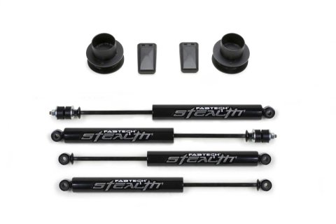 Fabtech 14-18 Ram 2500/3500 4WD 2.5in Coil Spacer Kit - Component Box w/Stealth Shock Absorbers
