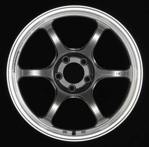 Advan RG-D2 17x8.5 +45 5x114.3 Machining and Racing Hyper Black Wheel