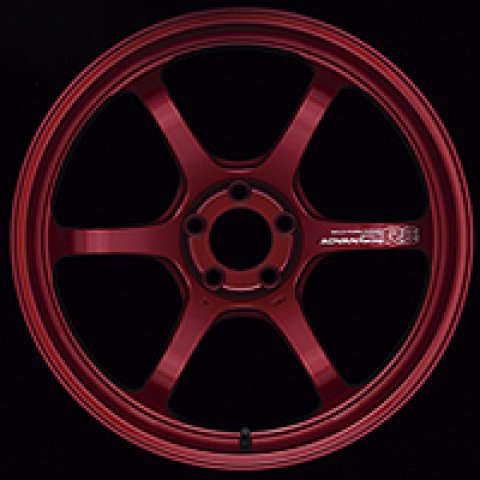 Advan R6 20x9.5 +22mm 5x120 Racing Candy Red Wheel