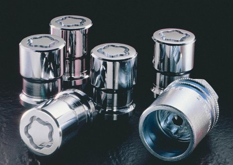 McGard Hex Lug Nut (X-Long Shank - 1.365in.) 7/16-20 / 13/16 Hex / 2.27in. Length (4-Pack) - Chrome
