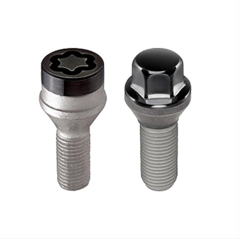 McGard 5 Lug Hex Install Kit w/Locks (Radius Seat Bolt) M14X1.5 / 17mm Hex / 35.4mm Shank L. - Black