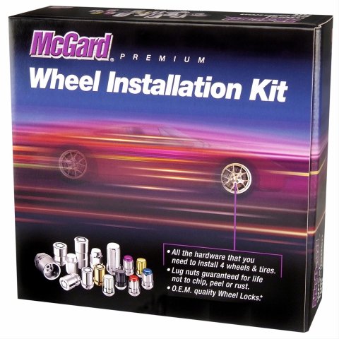 McGard 8 Lug Hex Install Kit w/Locks (Cone Seat Nut) M14X1.5 / 22mm Hex / 1.945in. Length - Chrome