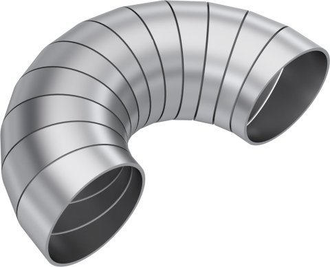 MBRP T304 Stainless Steel 2in Dia 180 Deg Universal Pie Cut Kit