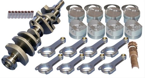 Eagle Ford 302 V-Rib Belt 164 Tooth Flexplate Balanced Rotating Assembly - 5.400in I-Beam +.030 Bore
