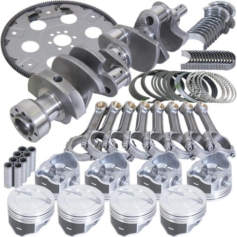 Eagle Chevrolet SBC 1pc Seal 383ci Balanced Rotating Assembly Kit w/168 Tooth Flexplate