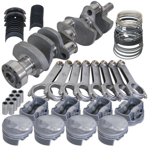 Eagle Chevy Tall 454 1Pc 4.250in Crank 6.800in H-Beam 18cc Dome 4.350in Pistons Rotating Assembly