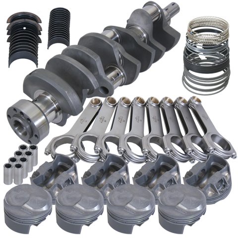 Eagle Chevy Tall 454 1Pc 4.250in Crank 6.800in H-Beam 43cc Dome 4.280in Pistons Rotating Assembly
