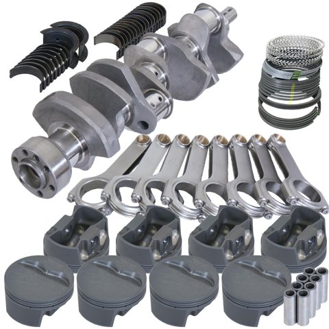 Eagle Chevy LT1 350 1Pc 3.480in Crank 6.000in H-Beam -5cc Flat Top 4.040in Pistons Rotating Assembly
