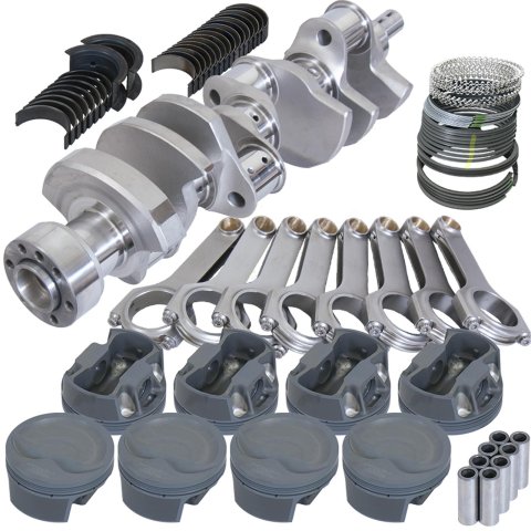 Eagle Chevy LT1 350 1Pc 3.750in Crank 6.000in H-Beam -16cc Inv Dome 4.000in Piston Rotating Assembly