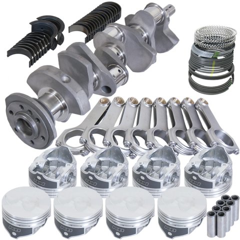 Eagle Chevy 350 3.480in Crank 6.000in H-Beam -3.7cc Flat Top 4.060in Pistons Rotating Assembly