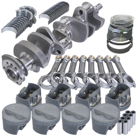 Eagle Chevy 350 3.480in Crank 5.700in I-Beam Rods -5cc Flat Top 4.040in Pistons Rotating Assembly