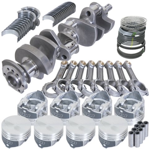 Eagle Chevy 350 3.480in Crank 5.700in I-Beam Rods -7cc Flat Top 4.000in Pistons Rotating Assembly