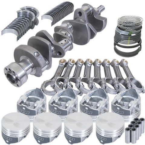 Eagle Chevy LT1350 1Pc 3.480in Crank 5.700in I-Beam Rods -7cc 4.040in Pistons Rotating Assembly