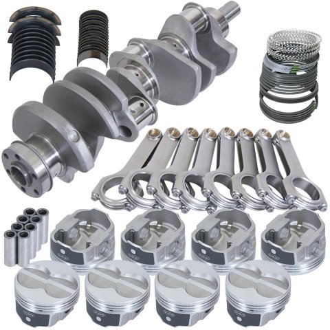 Eagle Ford 351W 4.000in Crank 6.200in H-Beam -11cc Flat Top 4.000in Pistons Rotating Assembly