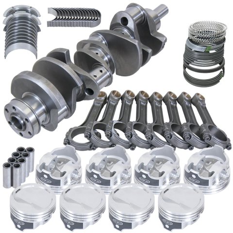 Eagle Ford 351W 4.000in Crank 6.200in I-Beam Rods -15.8cc Flat Top 4.030in Pistons Rotating Assembly