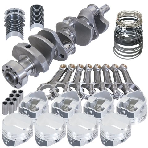 Eagle Chevy 454 1Pc 4.000in Crank 6.135in I-Beam Rods 38cc Dome 4.350in Pistons Rotating Assembly