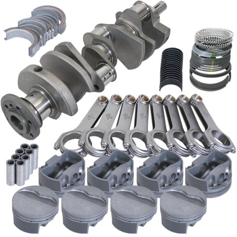Eagle Pontiac 400 4.250in Crank 6.800in H-Beam -6cc Flat Top 4.185in Pistons Rotating Assembly