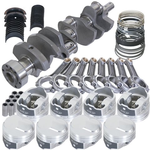 Eagle Chevy 454 1Pc 4.000in Crank 6.135in I-Beam Rods 43cc Dome 4.320in Pistons Rotating Assembly