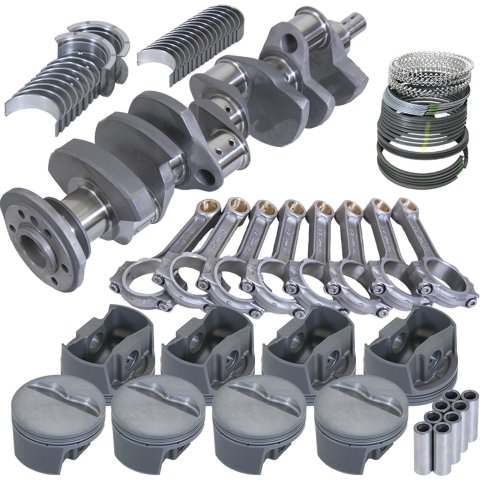 Eagle Chevy 350 3.750in Crank 5.700in I-Beam Rods -5cc Flat Top 4.030in Pistons Rotating Assembly