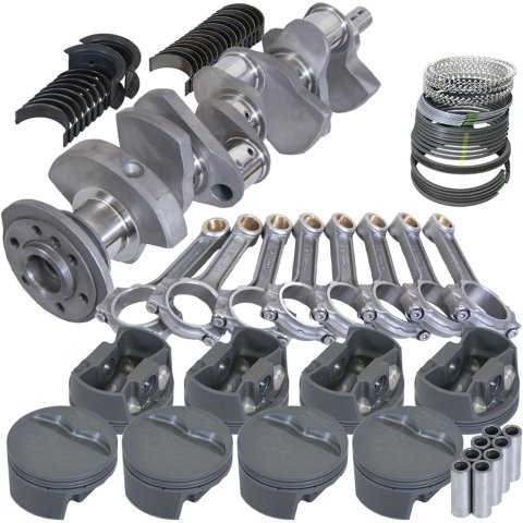 Eagle Chevy 350 3.500in Crank 6.000in I-Beam Rods -5cc Flat Top 4.000in Pistons Rotating Assembly