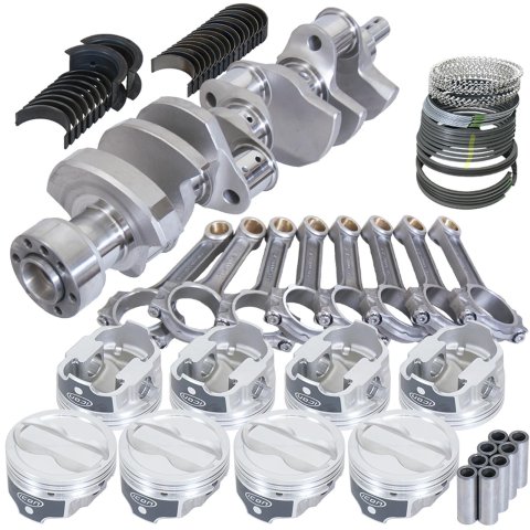 Eagle Chevy LT1 350 1Pc 3.750in Crank 6.000in I-Beam Rods -18cc 4.040in Pistons Rotating Assembly