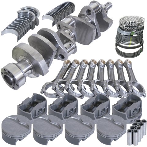 Eagle Chevy LT1350 1Pc 3.750in Crank 6.000in I-Beam Rods -5cc 4.060in Pistons Rotating Assembly