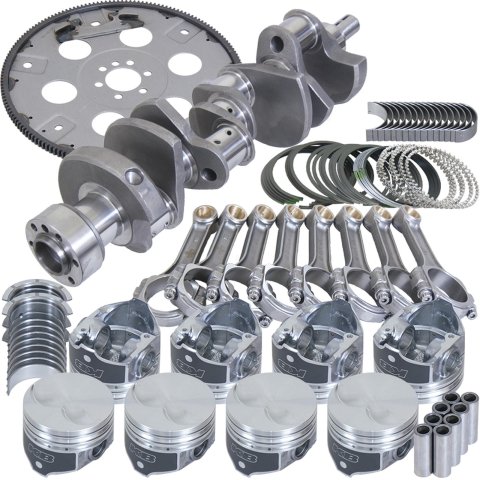 Eagle Chevy 305 1Pc 3.480in Crank 5.700in I-Beam Rods 3.796in Pistons 168 Tooth FP Balanced Assembly