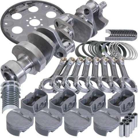Eagle Chevy LT1350 1Pc 3.750in Crank 5.700in I-Beam Rod 4.030in Pistons 153 Tth FP Balanced Assembly