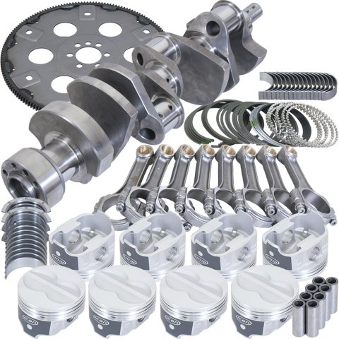 Eagle Chevy 350 1Pc 3.750in Crank 5.700in I-Beam Rods -10cc 4.030in Pistons Balanced Assembly