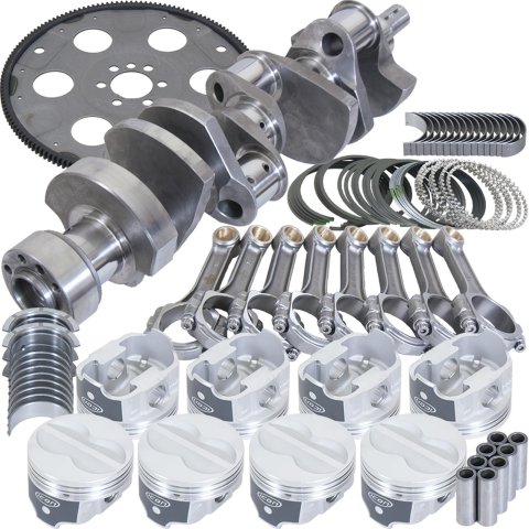 Eagle Chevy 350 1Pc 3.750in Crank 5.700in I-Beam Rods -10cc 4.060in Pistons Balanced Assembly