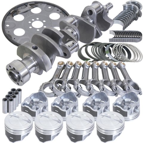 Eagle Chevy 350 1Pc 3.750in Crank 5.700in I-Beam Rods 4.030in Pistons 153 Tooth FP Balanced Assembly