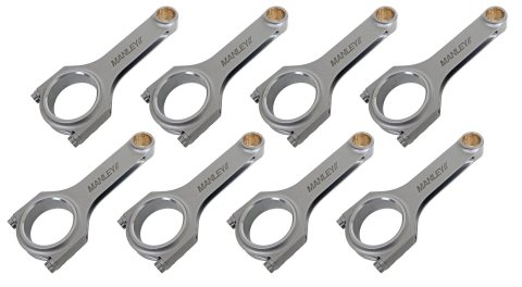 Manley Ford Modular V8-4.6L Stroker w/ 22mm pin & a 2.000in Crnak Journal H-Beam Connecting Rod Set