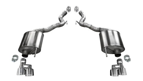 Corsa 2018-2023 Ford Mustang GT Convertible Sport Axle-Back Exhaust w/ 4in Tips
