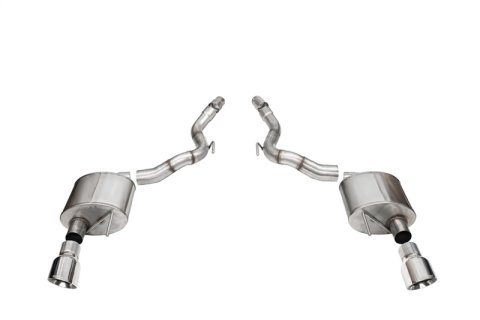 Corsa 2024-2025 Ford Mustang GT Sport Axle-Back Dual Rear Exit with 4.5in Polished Pro-Series Tips