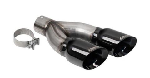 Corsa 2022-2024 Toyota Tundra 4WD 4in Single Side Dual Outlet Tip Kit - Black PVD