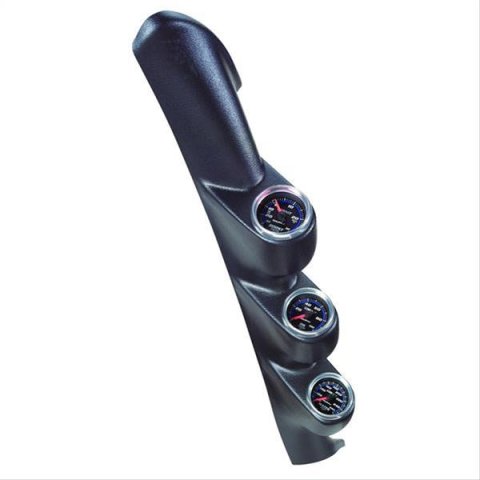 Autometer 03-04 Hyundai Tiburon 2 1/6inch Black Triple Pillar Gauge Pod