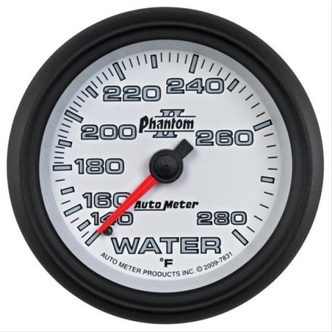 Autometer Phantom II 2-5/8in 140-280 Degree F Mechanical Water Gauge