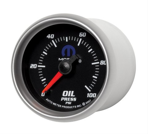 Autometer Mopar 2-1/16in Mechanical 100PSI Oil Pressure Gauge