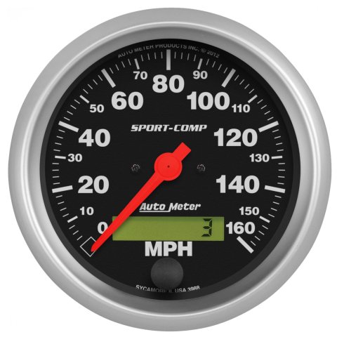 Autometer Sport-Comp 70-72 Chevelle/ El Camino/ Malibu Dash Kit 6pc Tach/ MPH/ Fuel/ Oil/ WTMP/ Volt