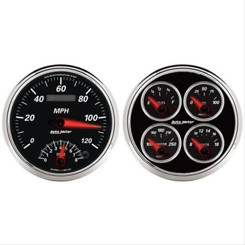 Autometer 5inch Kit Box - Tach Speedo Combo / Oil Pressure / Water Temp / Volt / Fuel Level