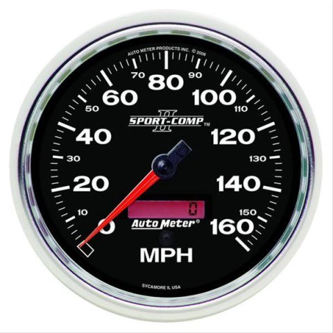 Autometer Sport-Comp II 5 inch 0-160MPH Electronic Programmable Speedometer