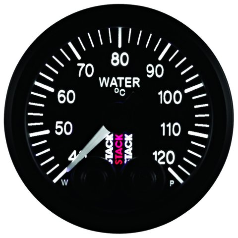 Autometer Stack 52mm 40-120 Deg C 1/8in NPTF Male Pro-Control Water Temp Gauge - Black