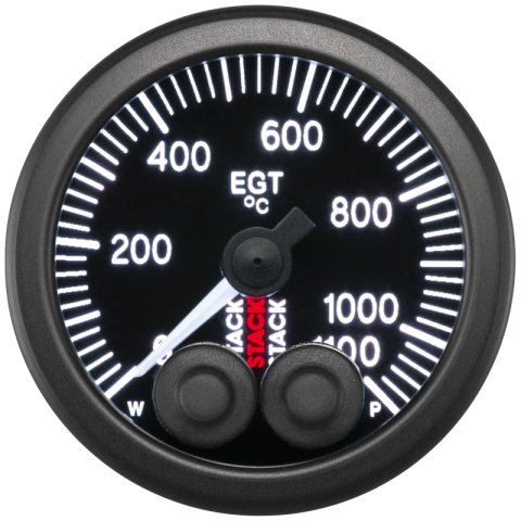 Autometer Stack 52mm 0-1100 Deg C Pro-Control Exhaust Gas Temp Gauge - Black