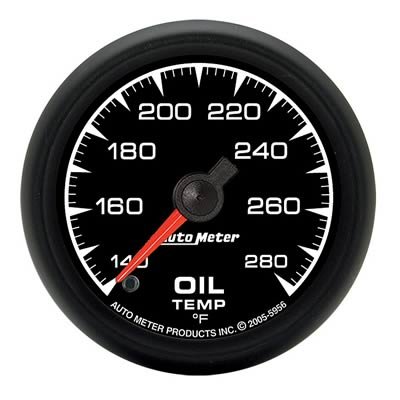 Autometer ES 52.4mm 140-280 Degree F Oil Temperature Gauge
