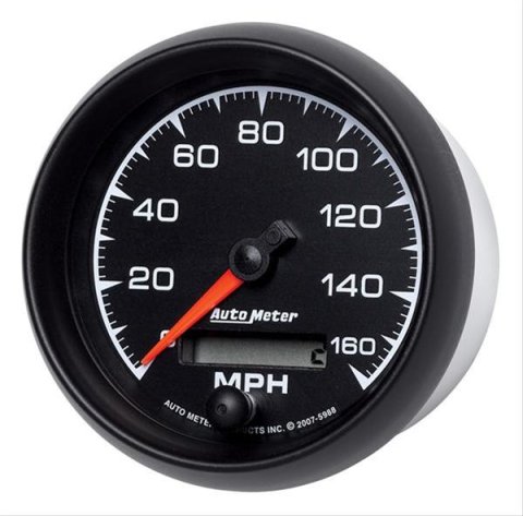 Autometer ES 85.7mm In-Dash Speedometer Elec. Programmable 160mph Gauge